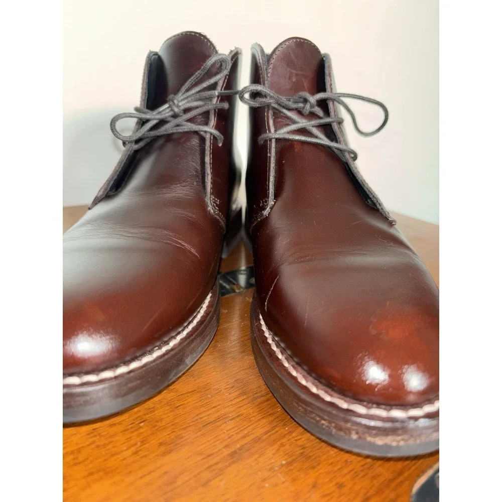Thursday Boot Co. Everyday Scout Chukka Boots Brown Leather Mens Sz 6.5 Handmade